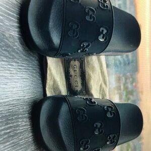 Gucci black slippers